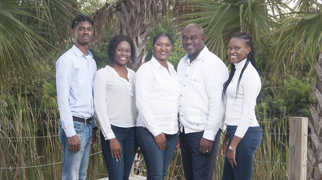 Sian and her family
