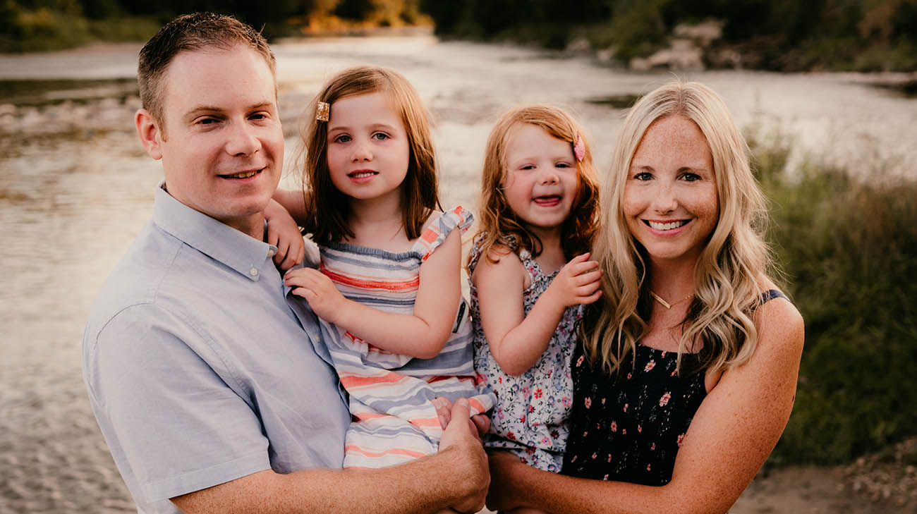 Melissa Albin and her family.