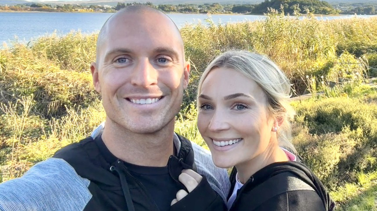 Vogue and her husband, Austen Harrison.