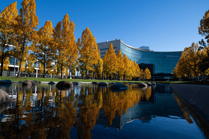 Exterior of Cleveland Clinic Main Campus.